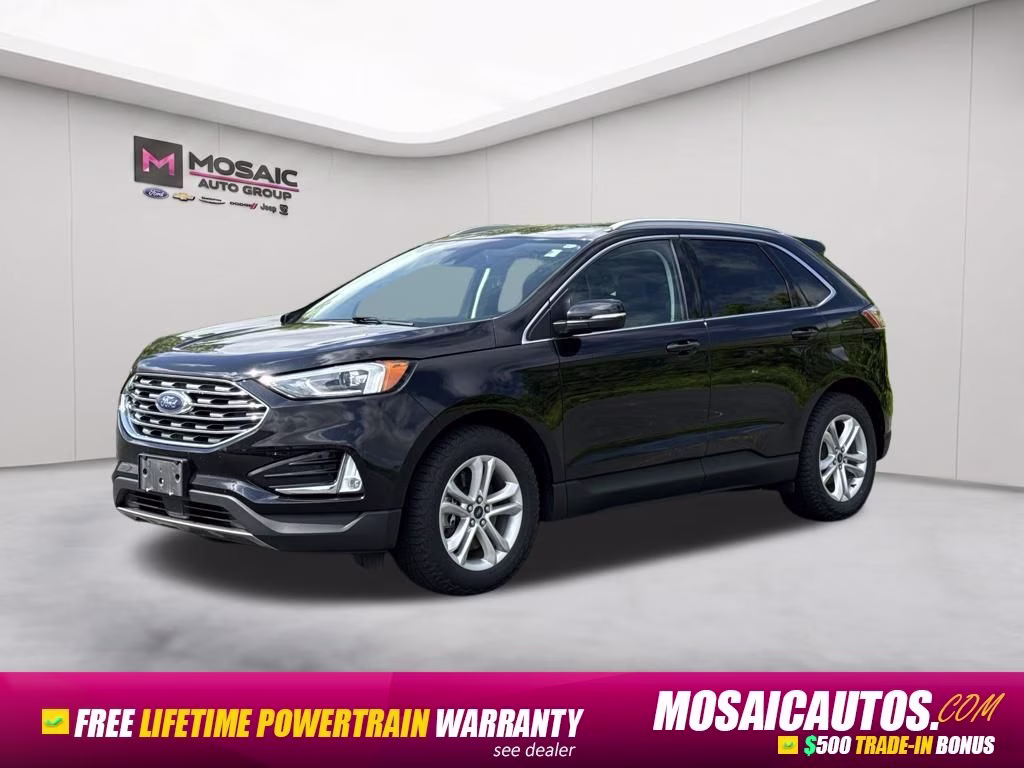 2020 Black Ford Edge SEL AWD SUV