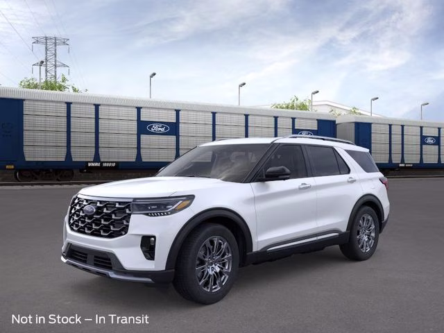 2026 White Metallic Ford Explorer Platinum RWD SUV