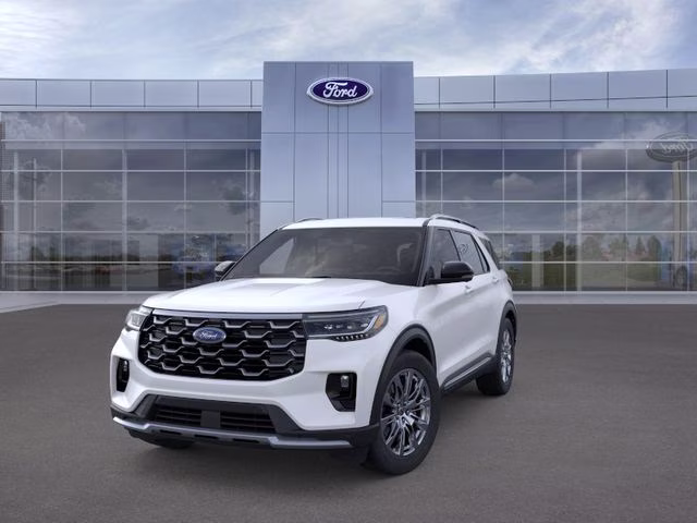 2026 White Metallic Ford Explorer Platinum RWD SUV