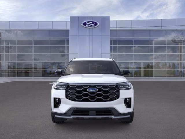 2026 White Metallic Ford Explorer Platinum RWD SUV