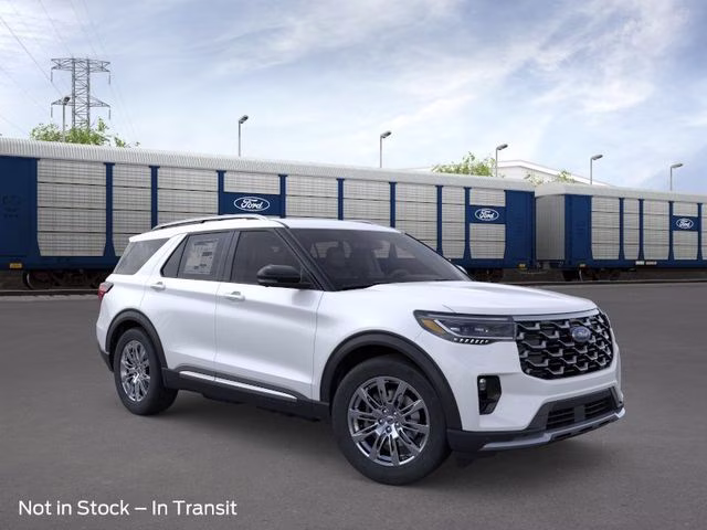 2026 White Metallic Ford Explorer Platinum RWD SUV
