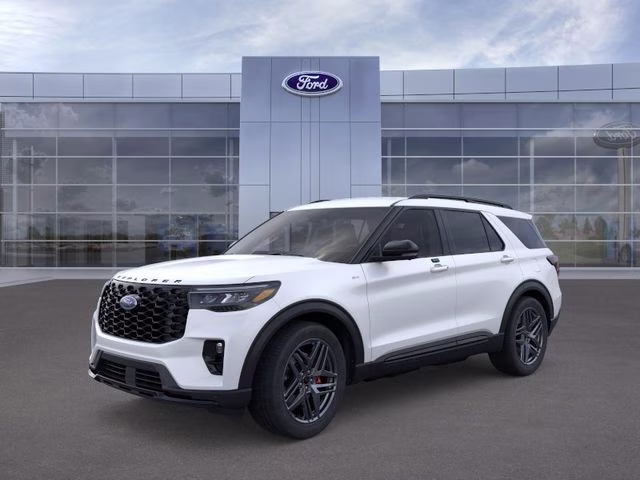 2026 White Metallic Ford Explorer ST-Line RWD SUV