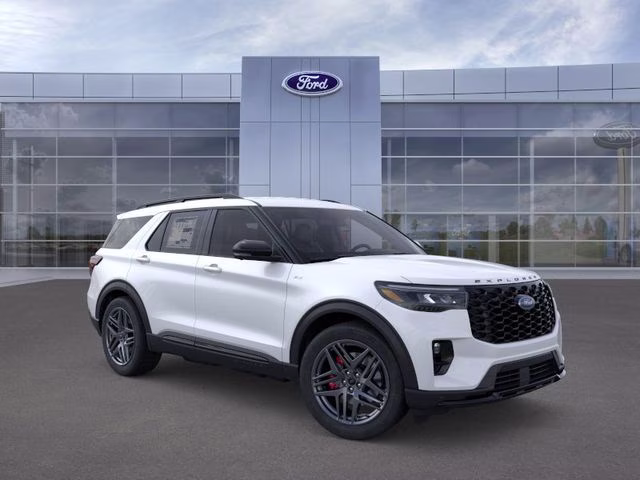 2026 White Metallic Ford Explorer ST-Line RWD SUV