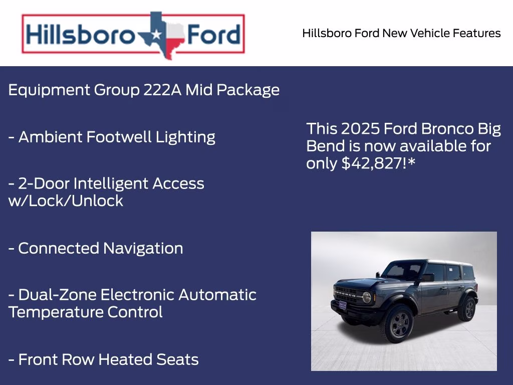 2025 Carbonized Gray Metallic Ford Bronco Big Bend 4X4 SUV