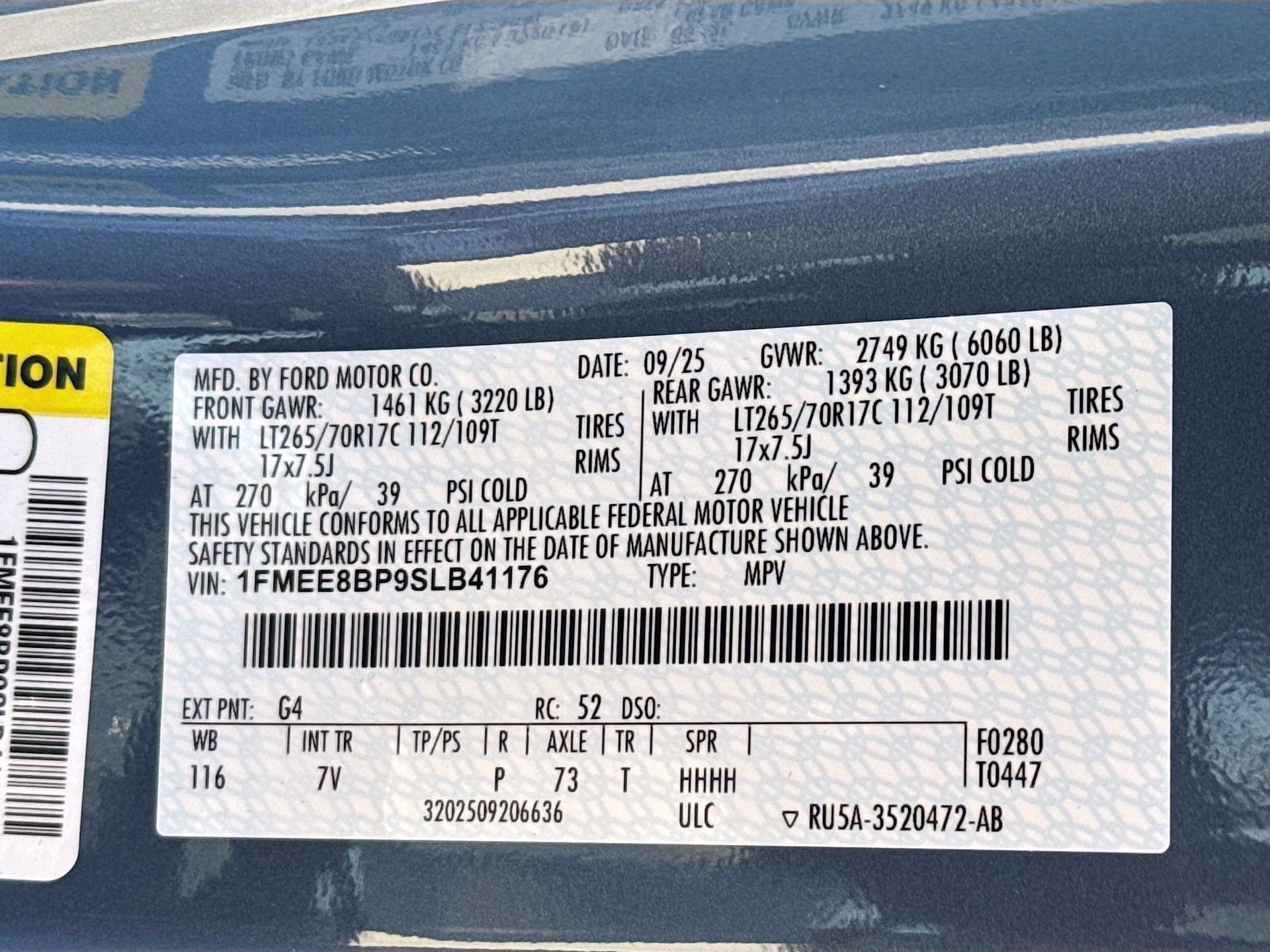 2025 Azure Gray Metallic Tri-Coat Ford Bronco Outer Banks 4X4 SUV