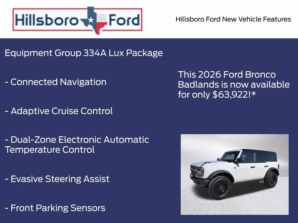 2026 Avalanche Gray Ford Bronco Badlands 4X4 SUV
