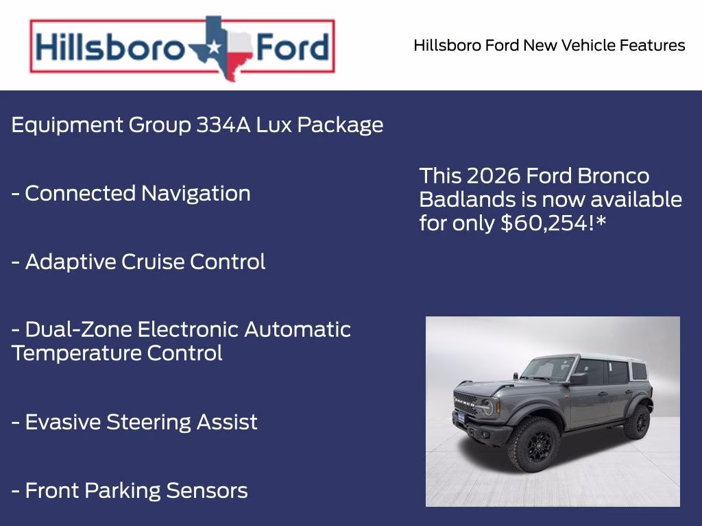 2026 Carbonized Gray Metallic Ford Bronco Badlands 4X4 SUV