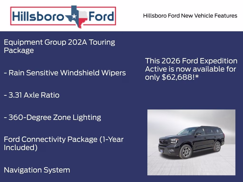 2026 Agate Black Metallic Ford Expedition Active RWD SUV