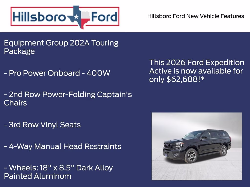 2026 Agate Black Metallic Ford Expedition Active RWD SUV