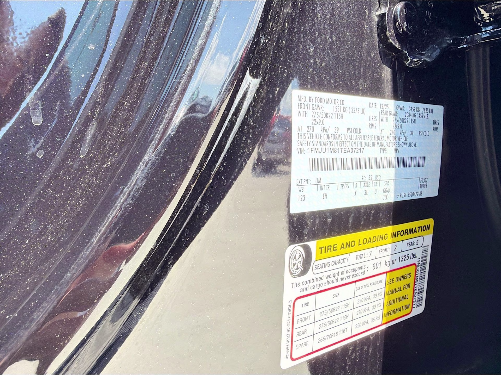 2026 Agate Black Metallic Ford Expedition Platinum 4X4 SUV