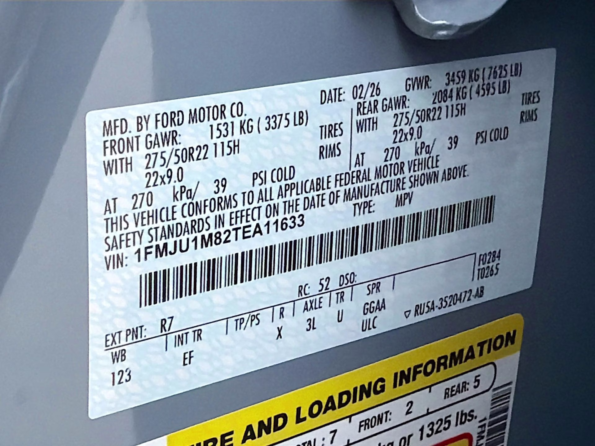 2026 Glacier Gray Metallic Tri-Coat Ford Expedition Platinum 4X4 SUV