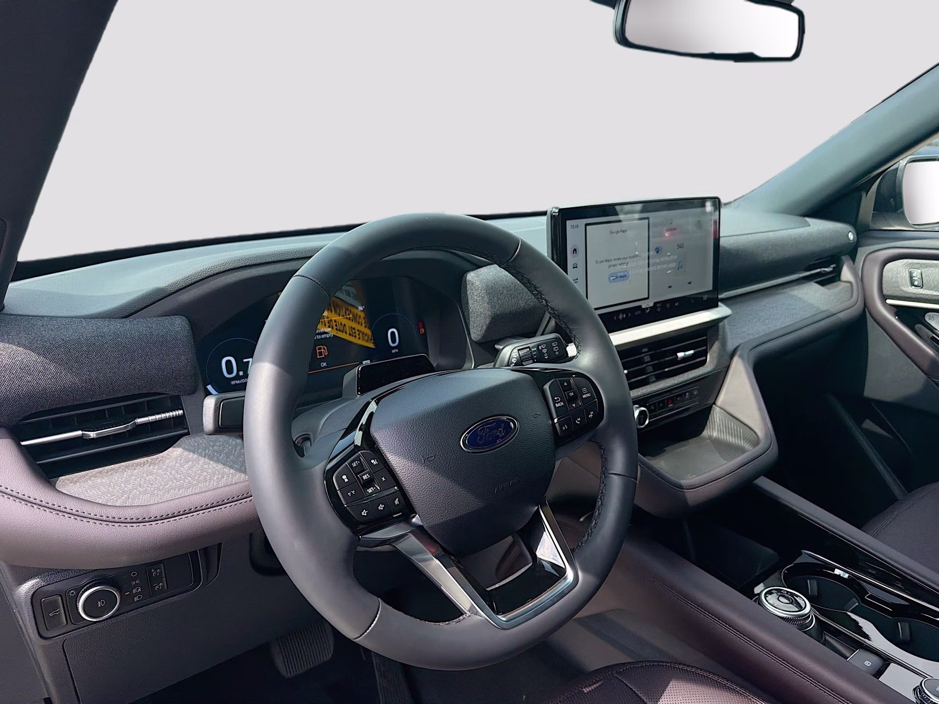 2026 Star White Metallic Tri-Coat Ford Explorer Platinum RWD SUV