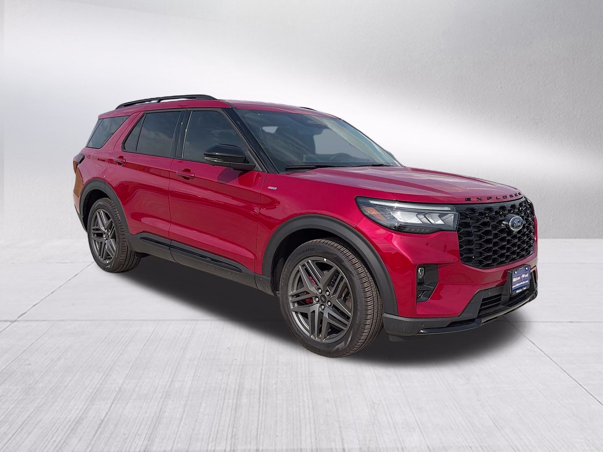 2026 Rapid Red Metallic Tinted Clearcoat Ford Explorer ST-Line RWD SUV