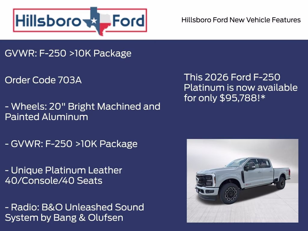 2026 Avalanche Ford Super Duty F-250 SRW Platinum 4X4 Truck