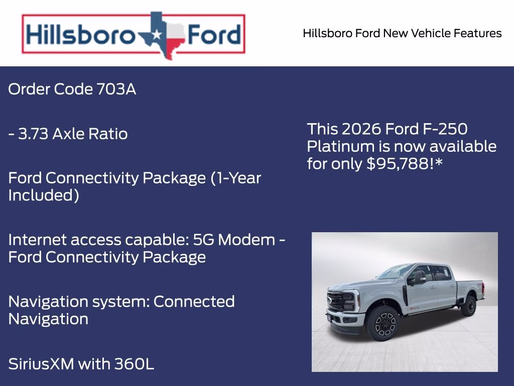 2026 Avalanche Ford Super Duty F-250 SRW Platinum 4X4 Truck