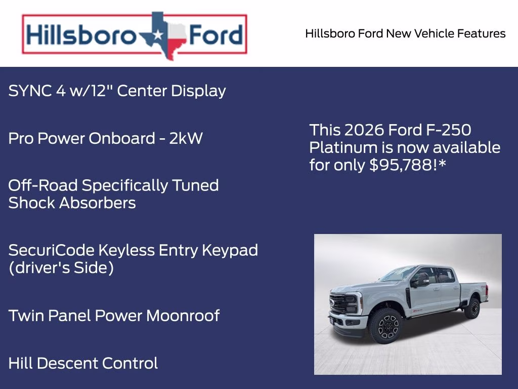 2026 Avalanche Ford Super Duty F-250 SRW Platinum 4X4 Truck