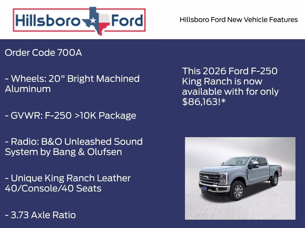 2026 Glacier Gray Metallic Tri-Coat Ford Super Duty F-250 SRW King Ranch 4X4 Truck