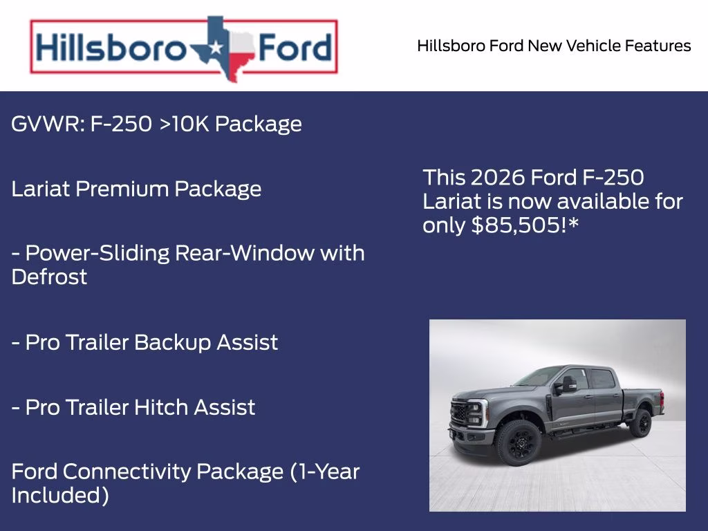 2026 Carbonized Gray Metallic Ford Super Duty F-250 SRW Lariat 4X4 Truck