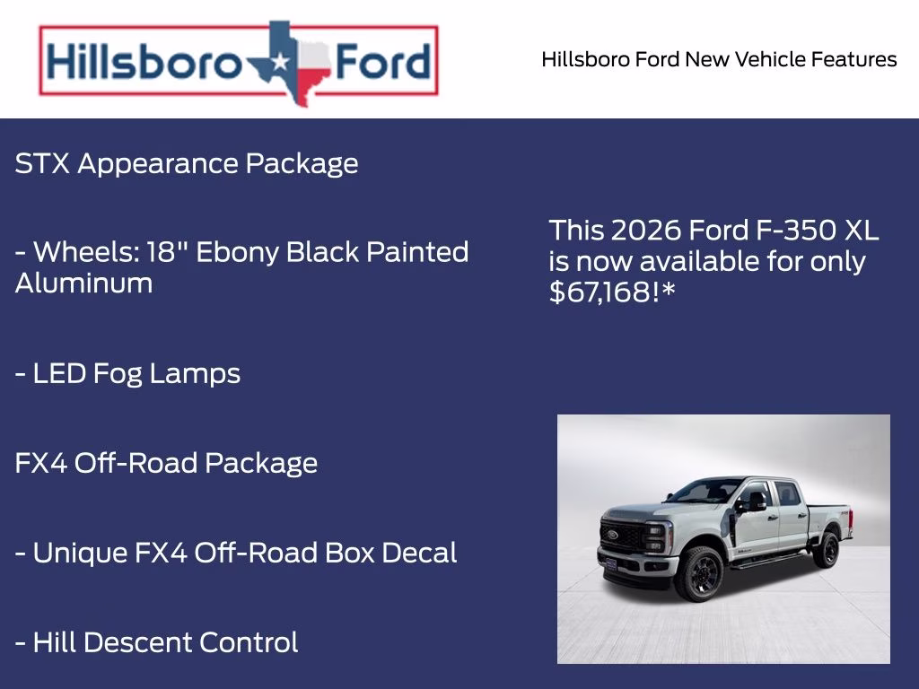 2026 Avalanche Ford Super Duty F-350 SRW XL 4X4 Truck