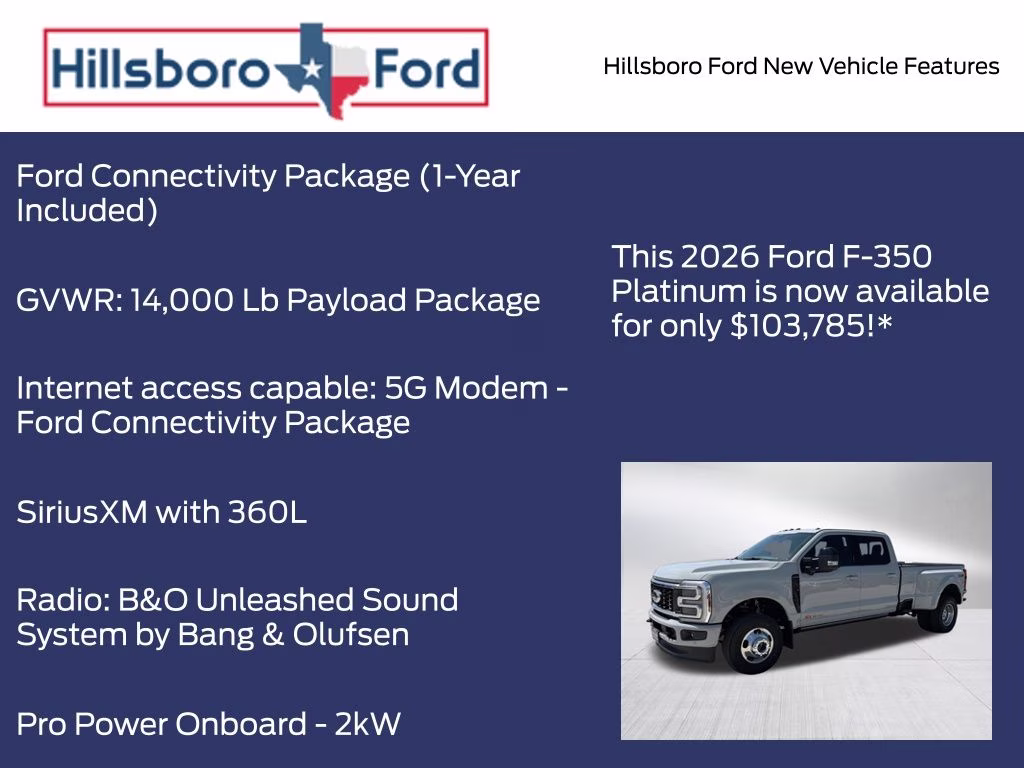 2026 Avalanche Ford Super Duty F-350 DRW Platinum 4X4 Truck