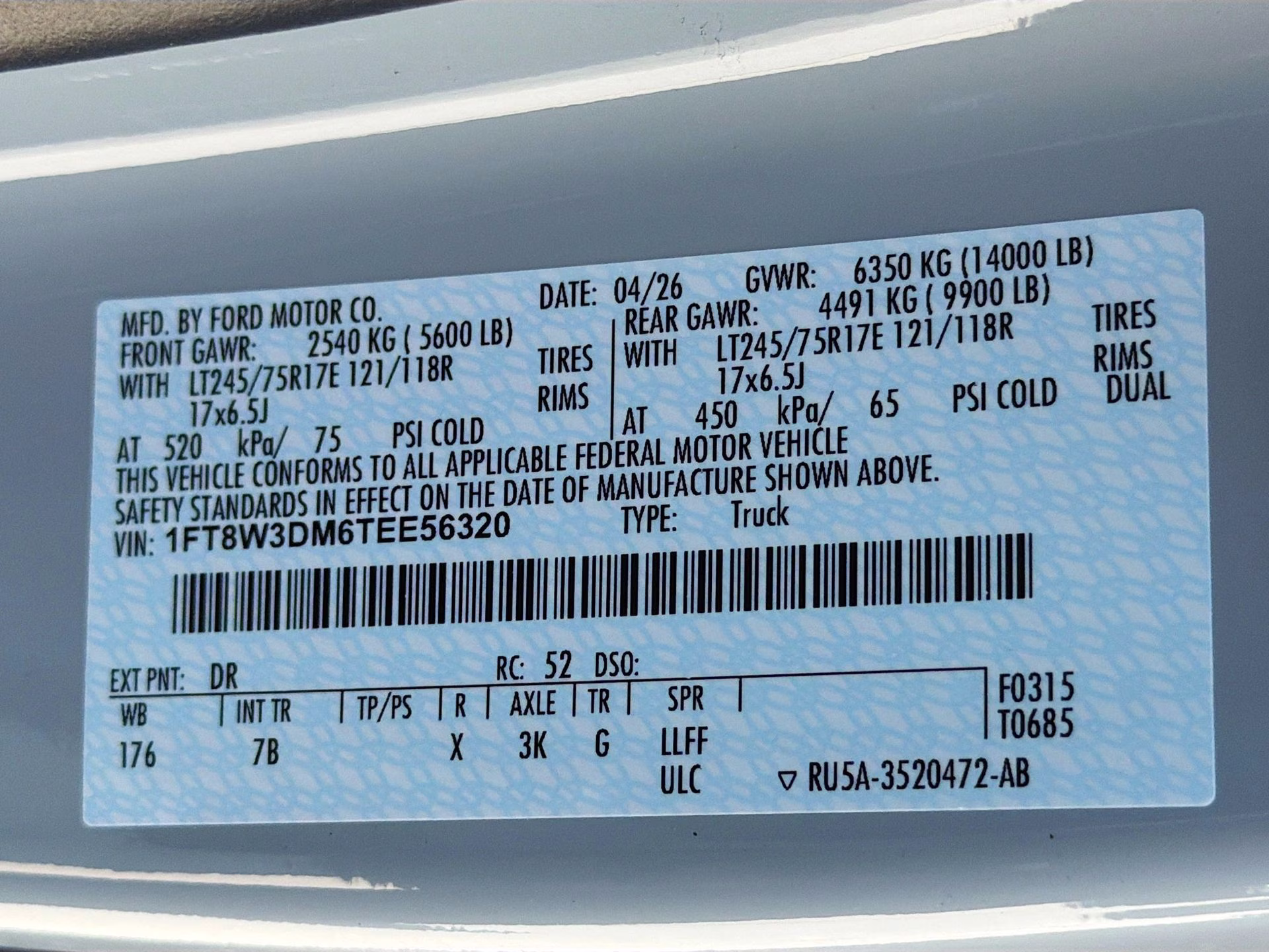 2026 Avalanche Ford Super Duty F-350 DRW Platinum 4X4 Truck