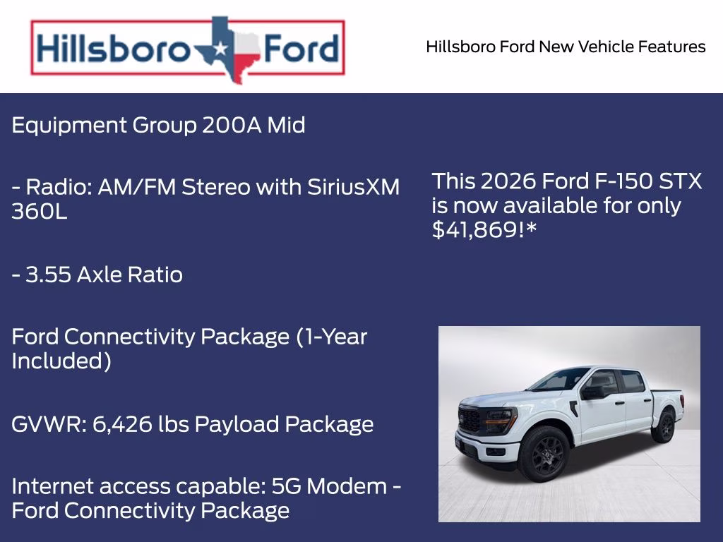 2026 Oxford White Ford F-150 STX RWD Truck