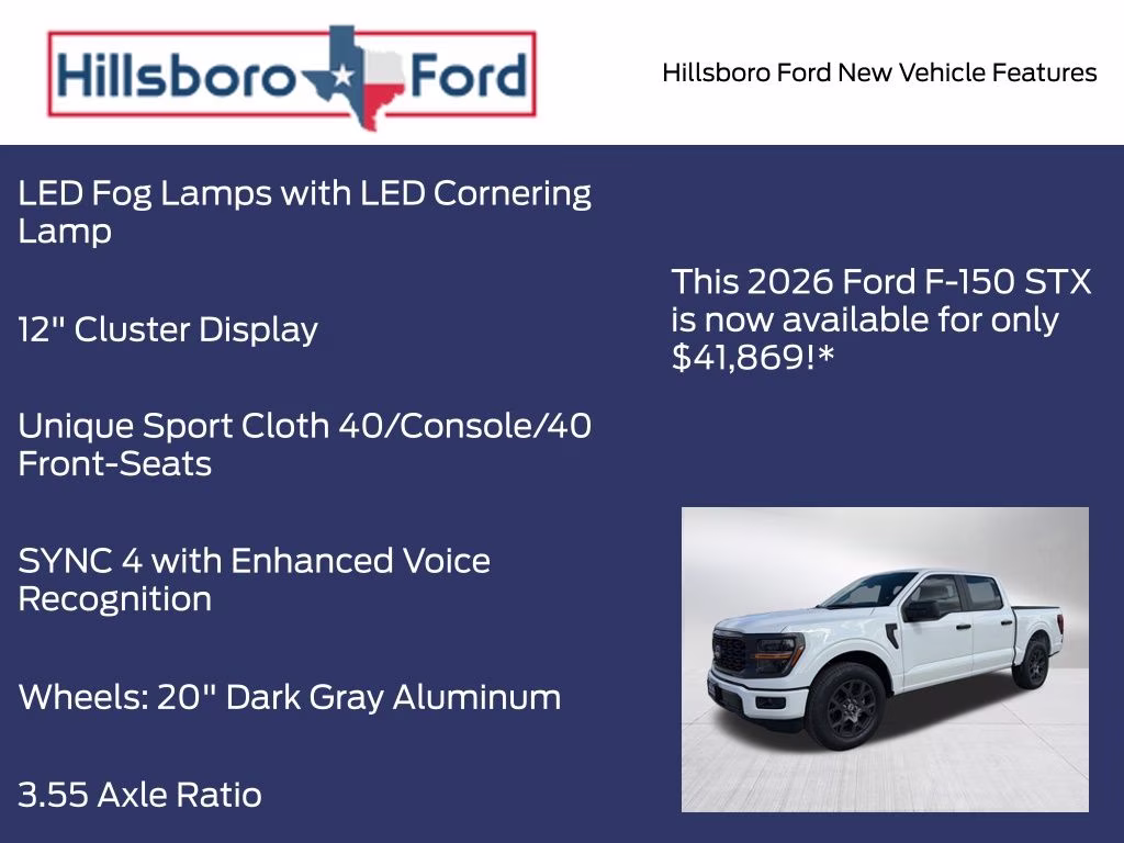 2026 Oxford White Ford F-150 STX RWD Truck