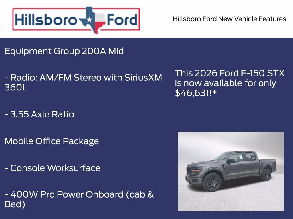 2026 Carbonized Gray Metallic Ford F-150 STX 4X4 Truck