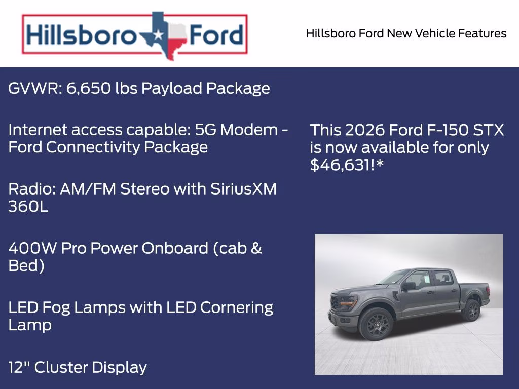 2026 Carbonized Gray Metallic Ford F-150 STX 4X4 Truck