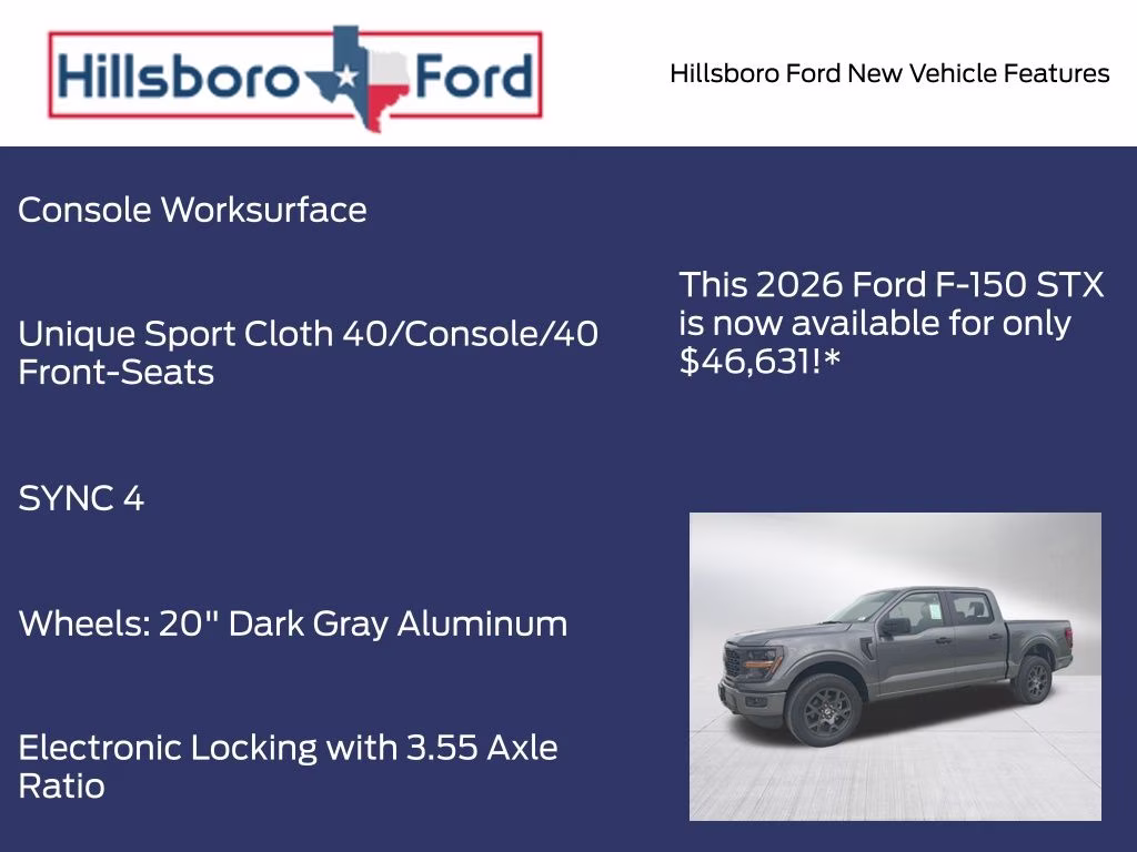 2026 Carbonized Gray Metallic Ford F-150 STX 4X4 Truck
