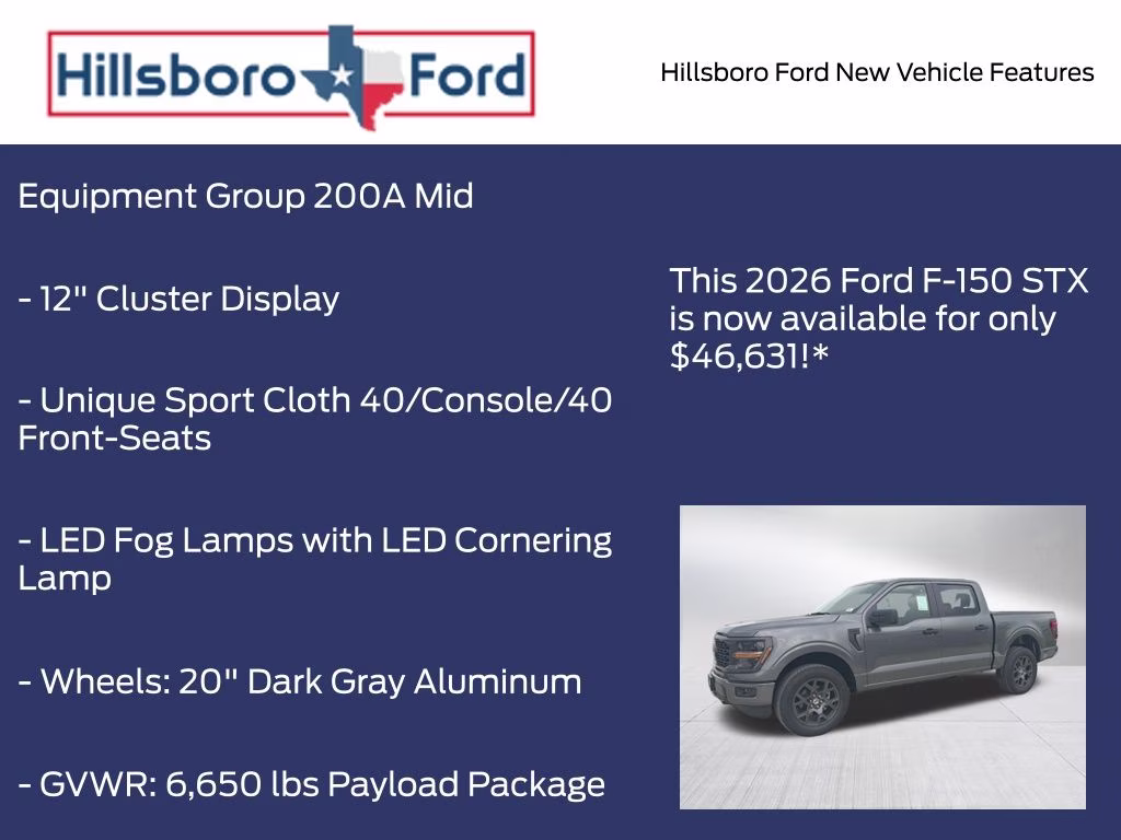 2026 Carbonized Gray Metallic Ford F-150 STX 4X4 Truck