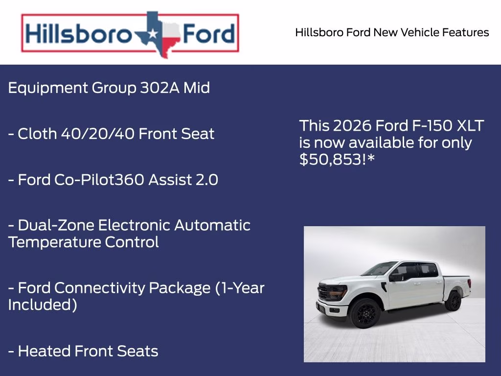2026 Oxford White Ford F-150 XLT RWD Truck