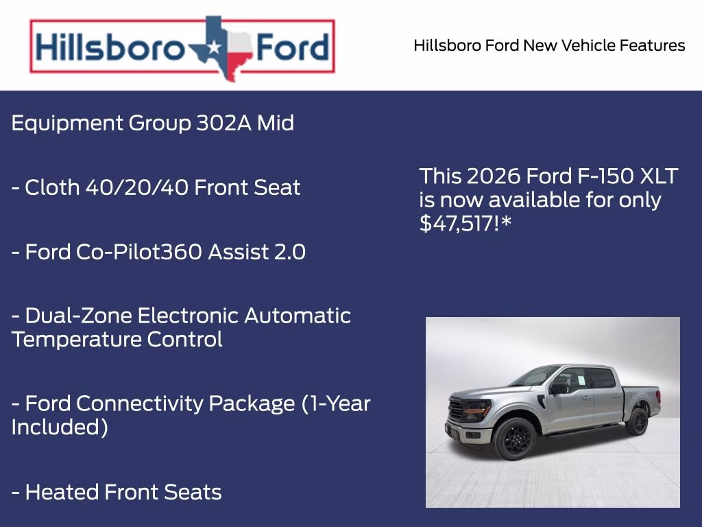2026 Iconic Silver Metallic Ford F-150 XLT RWD Truck