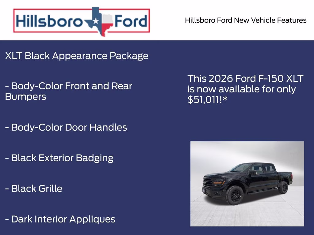 2026 Agate Black Metallic Ford F-150 XLT 4X4 Truck