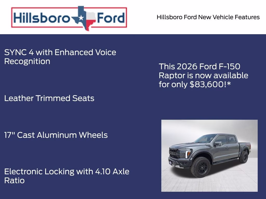 2026 Carbonized Gray Metallic Ford F-150 Raptor 4X4 Truck
