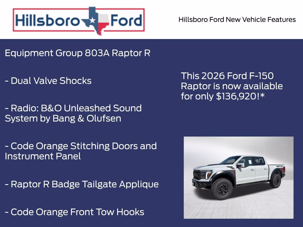 2026 Avalanche Ford F-150 Raptor 4X4 Truck