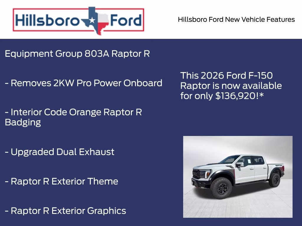 2026 Avalanche Ford F-150 Raptor 4X4 Truck
