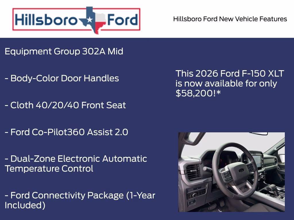 2026 Ruby Red Metallic Tinted Clearcoat Ford F-150 XLT 4X4 Truck