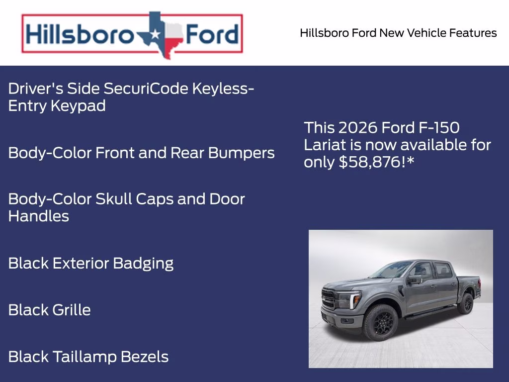 2026 Carbonized Gray Metallic Ford F-150 Lariat 4X4 Truck