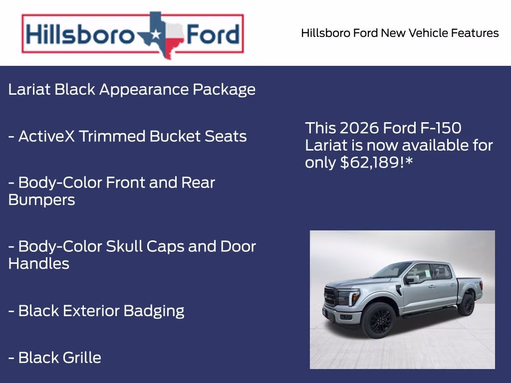 2026 Iconic Silver Metallic Ford F-150 Lariat 4X4 Truck