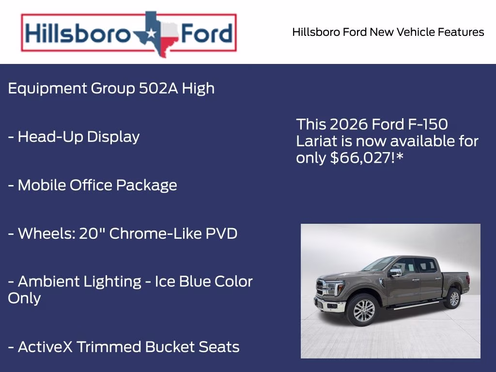 2026 Marsh Gray Ford F-150 Lariat 4X4 Truck