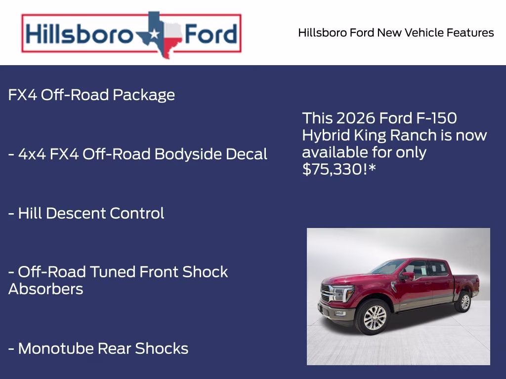 2026 Ruby Red Metallic Tinted Clearcoat Ford F-150 King Ranch 4X4 Truck