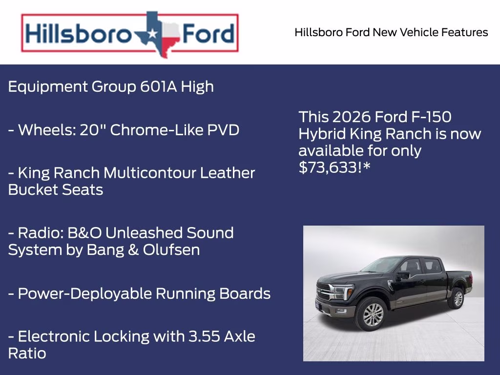 2026 Agate Black Metallic Ford F-150 King Ranch 4X4 Truck