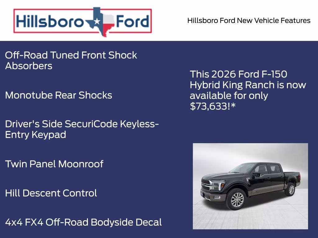 2026 Agate Black Metallic Ford F-150 King Ranch 4X4 Truck