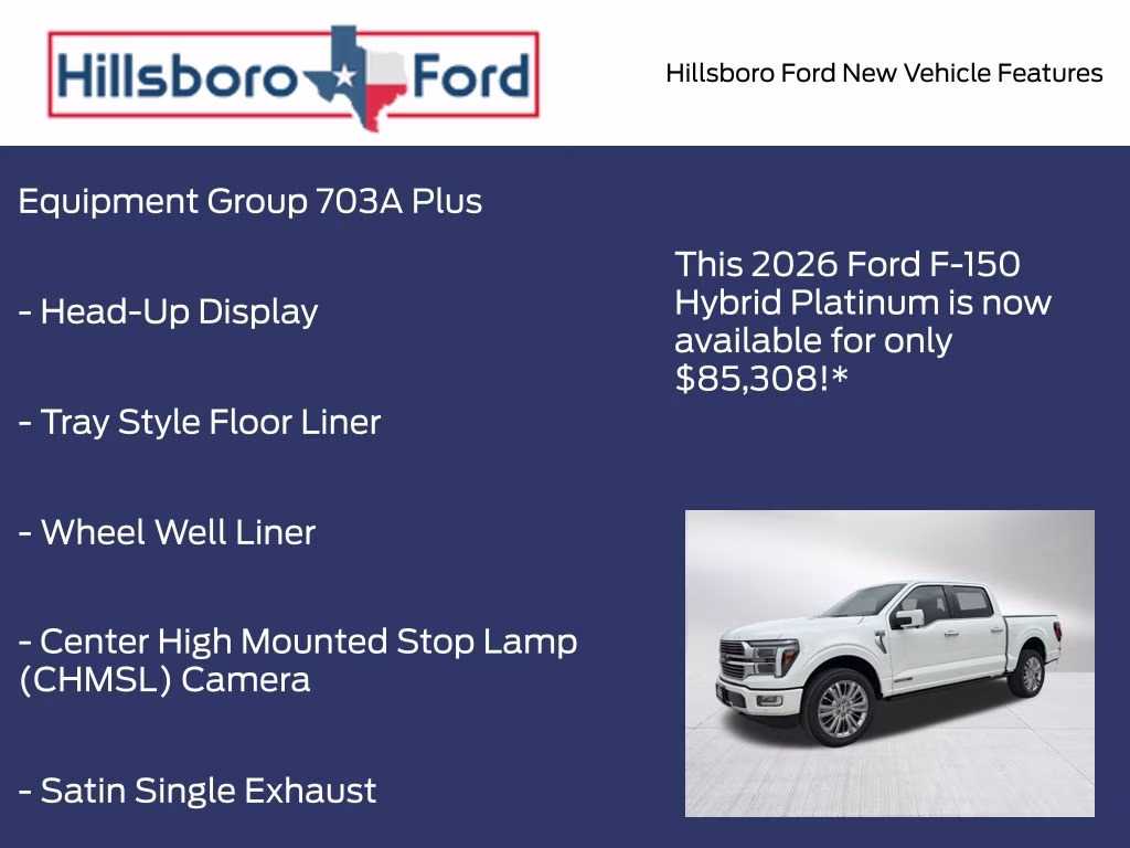 2026 Star White Metallic Tri-Coat Ford F-150 Platinum 4X4 Truck