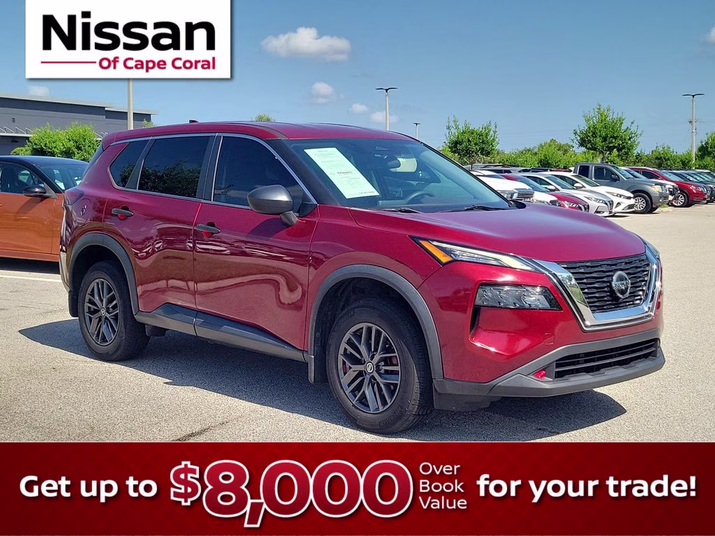 2021 Scarlet Ember Tintcoat Nissan Rogue S FWD SUV