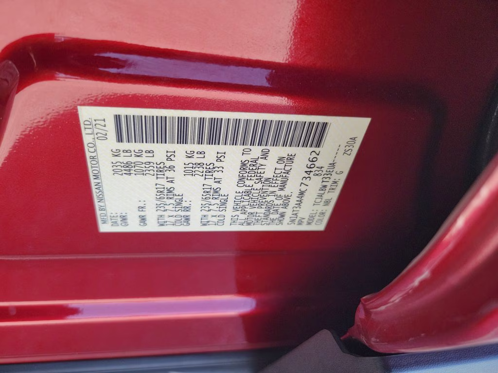 2021 Scarlet Ember Tintcoat Nissan Rogue S FWD SUV