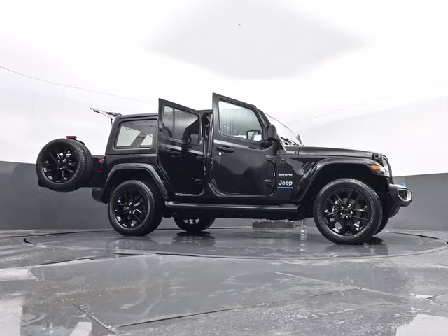 2023 Black Clearcoat Jeep Wrangler Sahara 4xe 4X4 SUV