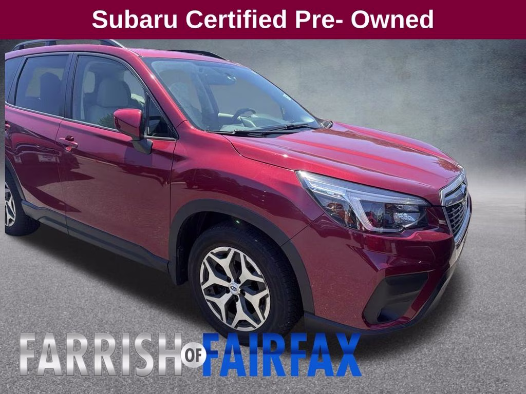 2021 Crimson Red Pearl Subaru Forester Premium AWD SUV