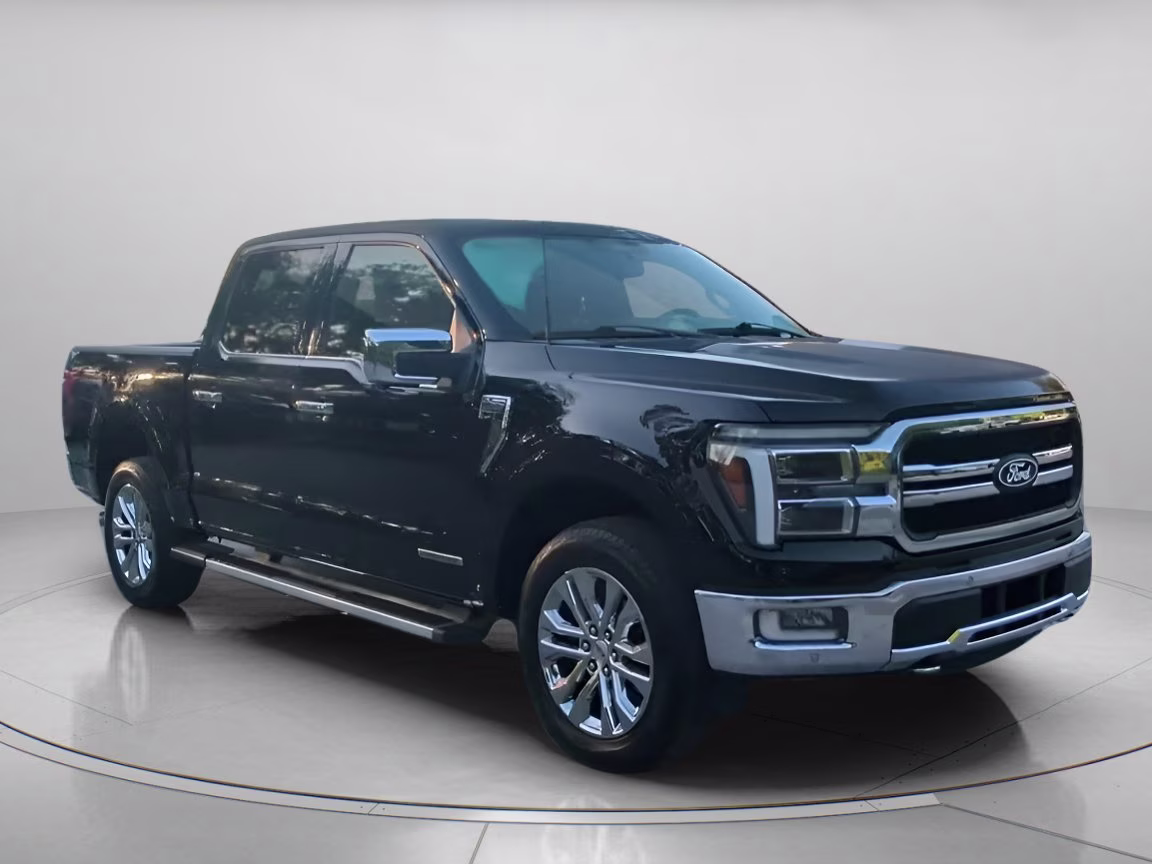 2024 Agate Black Metallic Ford F-150 LARIAT Crew Cab Pickup 4X4 Truck